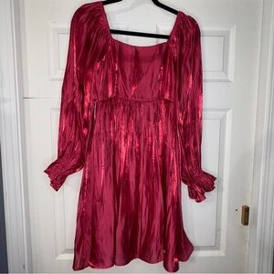 Umgee Vibrant Pink Striped Top